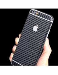CE: Supstar Luxury Carbon Fibre Full Body Skin Sticker Wrap Covered Edges Vinyl Decal Screen Protector Film for Apple iPhone 6 (Black) - Supstar