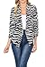 Auliné Collection Womens 3/4 Sleeve Casual Work Lined Open Front Cardigan Blazer