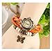 Domire Fashion Accessories Trial Order New Quartz Fashion Weave Wrap Around Leather Bracelet Lady Woman Butterfly Wrist Watch