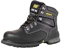 Caterpillar Mens Foundation Steel Toe Safety Boot Black