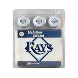 McArthur Tampa Bay Rays Three Ball Gift Set with Golf Towel