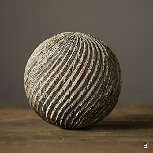 Rural Retro Advanced Resin Furnishing Articles Roman Triumphal Flower-ball Decorative Orbs for Home Office Decor-B