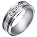 Tungsten Carbide Diamond Men's Wedding Band .20CTW (H-I I2)