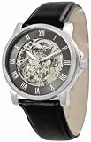 Kenneth Cole Men's KC1514 Black Leather Automatic Watch with Grey Dial
