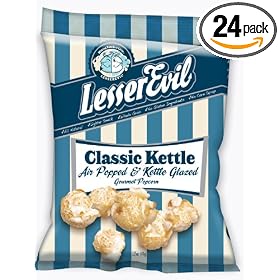 LesserEvil Classic Kettle Corn, 1.75-Ounce Bags (Pack of 24)