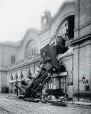 Accident of Montparnasse Station by unknown. Size 9.38 X 11.83 Art Poster Print