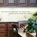 Fondest Memories Around Table Wall Appliqué