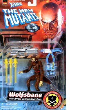  WOLFSBANE w/ Arrow Cannon Back Pack X-MEN THE NEW MUTANTS Marvel Collector Edition Action Figure