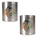 Chicago Blackhawks NHL 2pc Stainless Steel Can Holder Set- Primary Logo by Great American Products