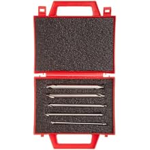 Magafor S185 6 Piece, 2 Flute, 60 Degrees Cutting Angle High-Speed Steel Uncoated (Bright) Combination Center Drill And Countersink Bit Set