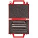 Magafor S185 6 Piece, 2 Flute, 60 Degrees Cutting Angle High-Speed Steel Uncoated (Bright) Combination Center Drill And Countersink Bit Set