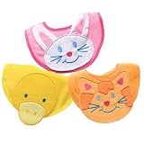 Iplay Bunny/ Chick/ Cat Bibs 3-pk. - 3–12 mo.