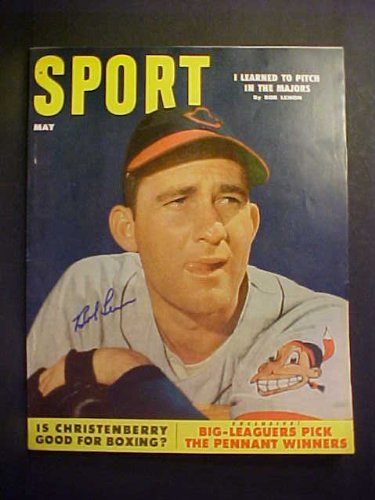 Bob Lemon Cleveland Indians Autographed May 1953 Sport Magazine