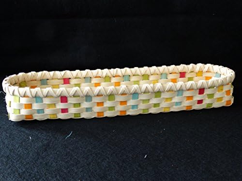 Hand Woven Basket in Turquoise, Chartreuse, Sunshine Orange, Yellow and Fuchsia. French Bread Basket. Storage Basket. Hand made baskets in fun colors.