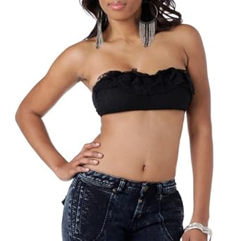 Lace Ruffle Bandeau by Apple Bottoms