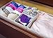 Avinee Foldable Fabric Closet Dresser Drawer Storage Organizer, Cloth Storage Box Organizer Bins For Underwear, Socks, Bras, Tights, Leggings - 3 Set