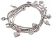 STERLING SYMBLZ 4-Strand Multi Charm Bracelet