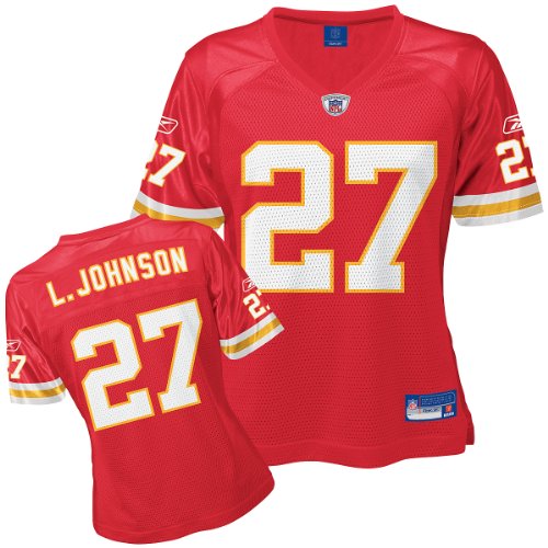 Reebok Kansas City Chiefs Larry Johnson Women's Replica Jersey Small