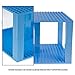 Strictly Briks Compatible with Lego Large Classic Stackable Baseplates, Building Bricks for Towers, Shelves, and More, Sky Blue, 4 Base Plates & 30 Stackers, 10x10 Inches