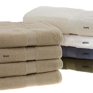 Set of Four Oversized Bath Sheets, Slate by SmartBargains