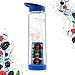 PomStreamTM 25oz Infusion Water Sports Bottle (Blue)