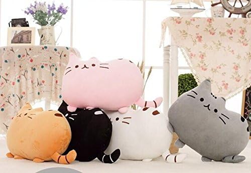 40*30cm Plush Toys Stuffed Animal Doll Talking Animal Toy Pusheen Cat for Girl Kid Kawaii Cute Cushion Brinquedos (Grey Color)