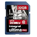 Integral - Tarjeta de memoria SDHC 32 GB clase 10