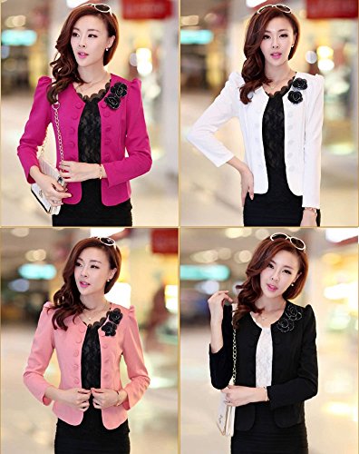 美 ライン ジャケット レディース クラシック バック リボン コサージュ