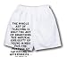White Boxer Short with The whole art of teaching is only the art of awakening the nat...