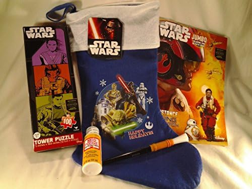 Star Wars 5pc Bundle Set Includes Coloring Book, Force Christmas Stocking, 100pc Puzzle, Mod Podge &amp; Brush