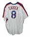 Autographed Gary Carter New York Mets White Pinstripe Majestic Jersey