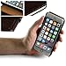 Lockwood iPhone 6s Plus/6 Plus | Folio Wallet Card Case | Faux Leather | Vintage Dark Brown | (5.5 Inch) | Ultra Slim & Light