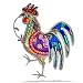 Brilliant Rooster Pin from the Artazia Collection #826 NP
