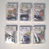 6 Bead Solutions Multi-color Plastic Bead Kit with Round & Alphabet Cube Beads, Cord & Findings