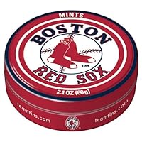 Team Tins Mints, Boston Red Sox, 2.1-Ounce Tins (Pack of 10)