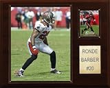 NFL Ronde Barber Tampa Bay Buccaneers Player Plaque