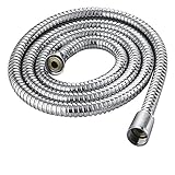 ステンレス シャワーホース 軽い しなやか 交換 簡単 よじれない タイプ うれしい アダプター 付き (d.1.5m)