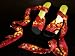 Silk Ankle Wrap Sandal 6.5 in Huichol Red