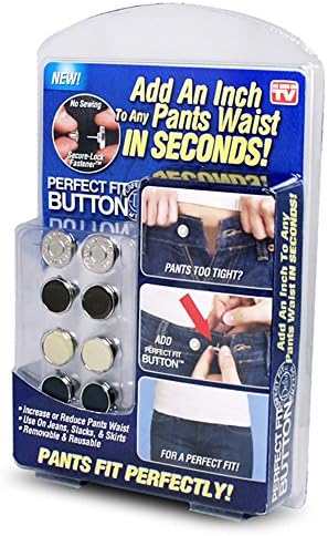Perfect Fit Button - Adds an Inch to Any Pants Waist in Seconds