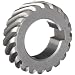 Boston Gear H2420L Plain Helical Gear, 45 Degree Helix, 14.5 Degree Pressure Angle, 0.500 Bore, 24 Pitch, 20 Teeth, Steel, LH