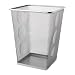 Seville Classics Home Office Wastepaper Mesh Basket, Silver