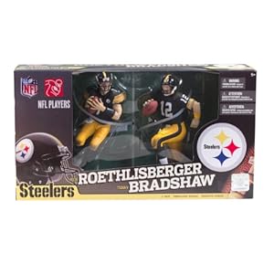 NFL Pittsburgh Steelers McFarlane 2012 Terry Bradshaw and Ben Roethlisberger Collector's Edition Action Figure 2-Pack