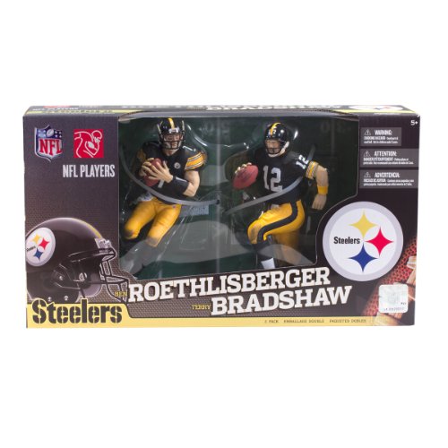 NFL Pittsburgh Steelers McFarlane 2012 Terry Bradshaw and Ben Roethlisberger Collector's Edition Action Figure 2-Pack