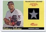 2007 Topps Heritage Clubhouse Collection Relics #FL Francisco Liriano JSY - Minnesota Twins (Piece of Authentic Game-Worn Jersey) (Baseball Cards)