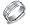 Men's 14k White Gold 8mm Comfort Fit Wedding Band Ring with Satin Finish and Polished Center Cut, Size 9