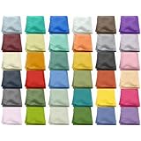 WHOLESALE LOT MENS 10 HANDKERCHIEFS NEW POCKET SQUARES SOLID COLORS FORMAL