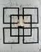 Wall Candle Holder Contemporary Modern Romantic Square