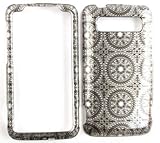 HTC Trophy P6985/P6986 Transparent Design, Gray Circular Patterns Hard Case ....