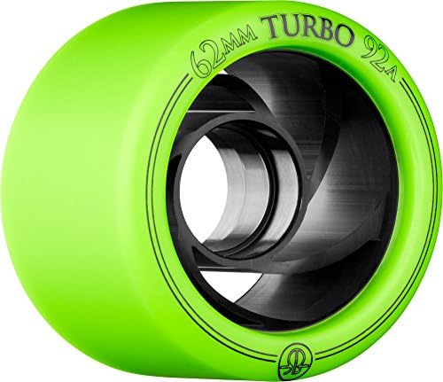 Rollerbones Turbo 92A Speed/Derby Wheels with an Aluminum Hub (Set of 8)