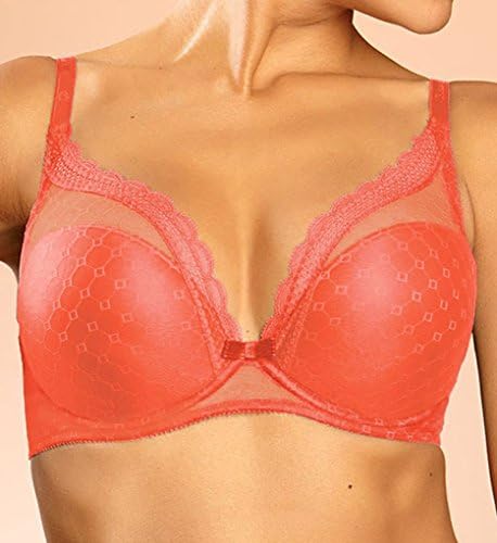 Chantelle C Chic Sexy Multi-Way Push Up Plunge Bra (3646) 34F/Flamingo